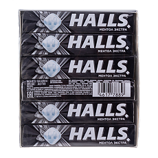 Купить Леденцы Холлс ментол экстра со вкусом ментола и эвкалипта 25 г в упаковке 12 шт цена