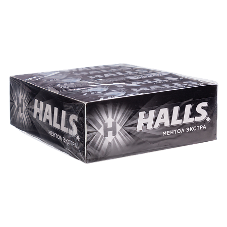 Леденцы Холлс ментол экстра со вкусом ментола и эвкалипта 25 г в упаковке 12 шт