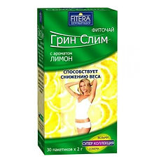 Купить Фиточай Грин Слим лимон фильтр-пакеты по 2,0 г 30 шт цена