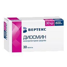 Купить Диосмин таблетки покрыт.плен.об. 600 мг 30 шт цена