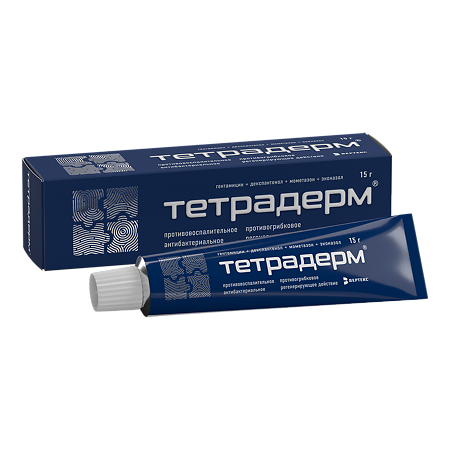 Тетрадерм крем для наружного применения 15 г 1 шт