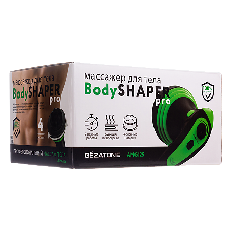Gezatone Массажер AMG 125 для тела 4 в 1 с ИК-прогревом 1 шт