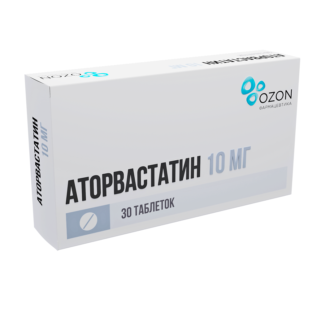 Аторвастатин таблетки покрыт.плен.об. 10 мг 30 шт - купить, цена и отзывы,  Аторвастатин таблетки покрыт.плен.об. 10 мг 30 шт инструкция по применению,  дешевые аналоги, описание, заказать в Москве с доставкой на дом