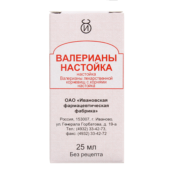 Изображение товара Валерианы настойка 25 мл 1 шт