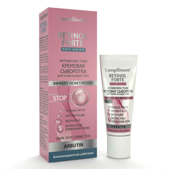 Изображение товара Антивозрастная сыворотка для глаз Compliment Retinol Forte 25 мл Изображение товара Антивозрастная сыворотка для глаз Compliment Retinol Forte 25 мл