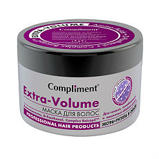 Изображение товара Compliment Маска для волос Extra Volume для тонких, ослабленных и лишенных объема волос Экстра густота и объём 500 мл 1 шт