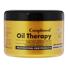 Купить Compliment Маска для волос Oil Therapy для всех типов волос Питание и укрепление 500 мл 1 шт цена