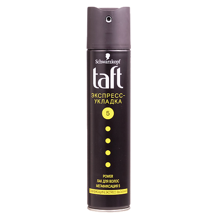 Taft Лак для волос Power Экспресс-укладка мегафиксация 225 мл 1 шт