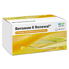 Купить Витамин Е Реневал / Renewal капсулы массой 330 мг 60 шт цена