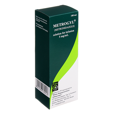 Метрогил раствор для инфузий 5 мг/мл 100 мл фл 1 шт