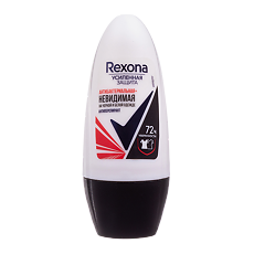 Изображение товара Rexona Антиперспирант део-ролик женский Антибактериальная и Невидимая на черном и белом 50 мл 1 шт