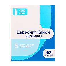 Купить Цересил Канон раствор для в/в и в/м введ.125 мг/мл 4 мл амп 5 шт цена