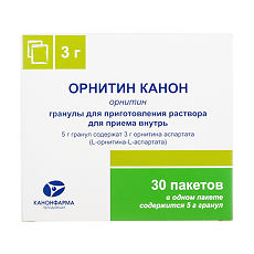 Купить Орнитин Канон гранулы д/приг р-ра д/приема внутрь 3 г 30 шт цена