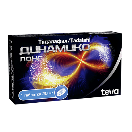 Динамико Лонг таблетки покрыт.плен.об. 20 мг 1 шт