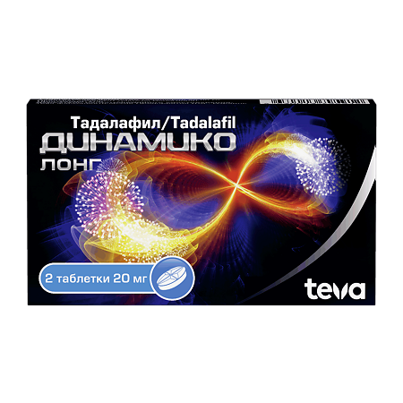 Динамико Лонг таблетки покрыт.плен.об. 20 мг 2 шт