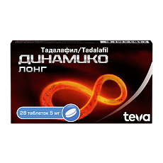 Изображение товара Динамико Лонг таблетки покрыт.плен.об. 5 мг 28 шт
