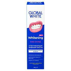 Купить Global White Зубная паста Whitening Max Shine Отбеливающая 100 г 1 шт цена
