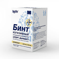 Купить Бинт когезивный Вариант Спорт самофиксирующийся бежевый 4,5 м х 7,5 см 1 шт цена