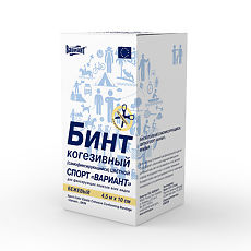 Изображение товара Бинт когезивный Вариант Спорт самофиксирующийся бежевый 4,5 м х 10 см 1 шт
