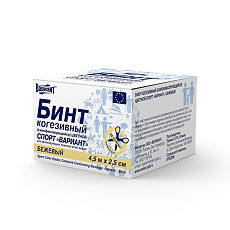 Изображение товара Бинт когезивный Вариант Спорт самофиксирующийся бежевый 4,5 м х 2,5 см 1 шт