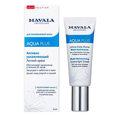 Купить Mavala Крем легкий активно увлажняющий Aqua Plus Multi-Moisturizing Featherlight Cream 45 мл 1 шт цена