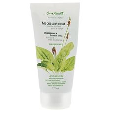 Купить Green Mama Маска для лица Подорожник и полевой хвощ очищающая 170 мл 1 шт цена