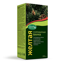 Изображение товара Mirrolla Скипидарная эмульсия для ванн желтая 250 мл 1 шт