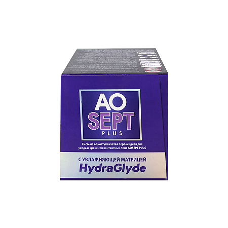 Пероксидная система для ухода за контактными линзами AOSept Plus Hydraglyde 360 мл 1 шт