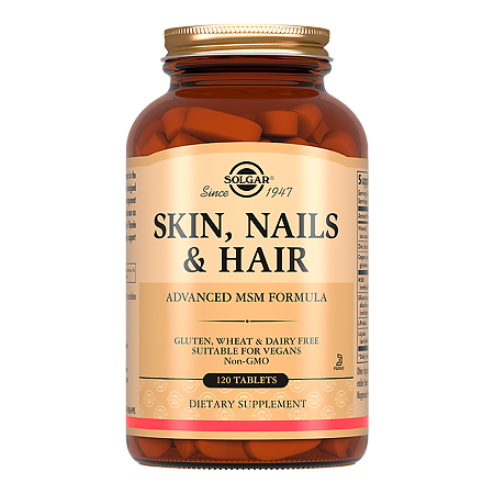 Изображение товара Solgar Кожа, ногти, волосы / Skin, Nails, and Hair Tablets таблетки массой 1397 мг 120 шт