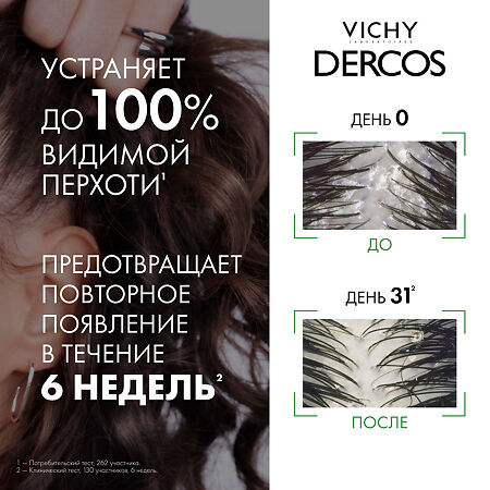 Vichy Dercos DS Шампунь против перхоти для нормальных и жирных волос 390 мл 1 шт