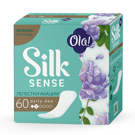 Ola! Silk Sense Прокладки ежедневные Daily Deo Лепестки акации 60 шт