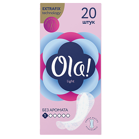 Ola! Прокладки ежедневные Light тонкие стринг-мультиформ 20 шт
