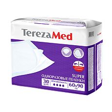 Купить TerezaMed Пеленки одноразовые Super 60x90 30 шт цена
