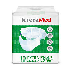 Купить TerezaMed Подгузники для взрослых Extra Large (№3) 10 шт цена