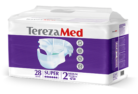 TerezaMed Подгузники для взрослых Super Medium (№2) 28 шт