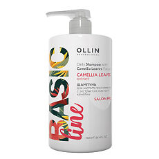 Купить Ollin Prof Basic Line Шампунь для частого применения с экстрактом листьев камелии 750 мл 1 шт цена