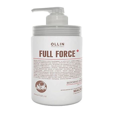 Ollin Prof Full Force Маска для волос интенсивная восстанавливающая с маслом кокоса 650 мл 1 шт
