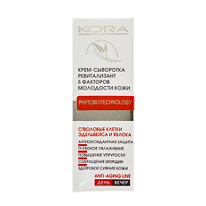 Купить KORA Крем-сыворотка Ревитализант 5 факторов молодости кожи 30 мл 1 шт цена