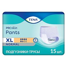 Купить Tena Pants Normal подгузники для взрослых (трусы) р. XL (120 - 160 см) 15 шт цена