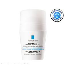 Купить La Roche-Posay Physiological Дезодорант-ролик физиологический 24 ч 50 мл 1 шт цена