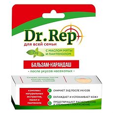 Купить Доктор Реп Бальзам-карандаш после укусов насекомых 4,2 г 1 шт цена