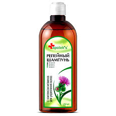 Изображение товара Apotek's Шампунь репейный с комплексом витаминов для укрепления волос 250 мл 1 шт
