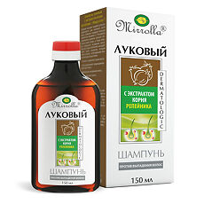 Купить Mirrolla Шампунь луковый с экстрактом корня репейника 150 мл 1 шт цена