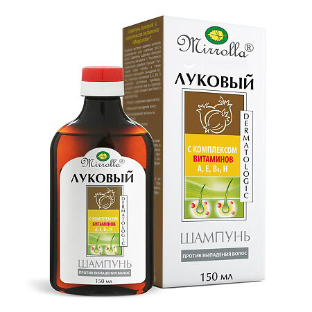 Изображение товара Mirrolla Шампунь луковый с комплексом витаминов 150 мл 1 шт