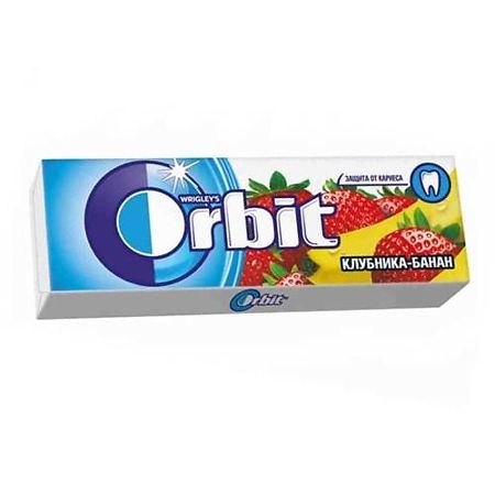 Орбит жевательная резинка Клубника-Банан 10 шт 1 уп