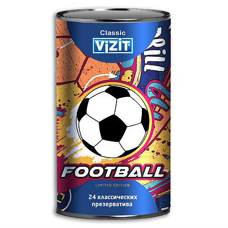 Презервативы VIZIT Classic Football классические 24 шт