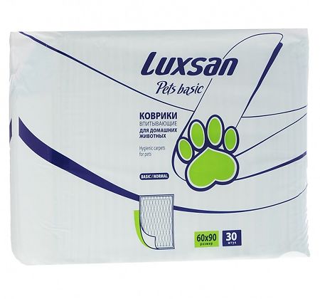 Luxsan Pets Basic Коврики для домашних животных впитывающие 60х90, 30 шт.