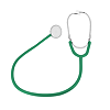 Стетоскоп Amrus 04-АМ300 медицинский односторонний медсестренский зеленый 1 шт