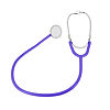 Стетоскоп Amrus 04-АМ300 медицинский односторонний медсестренский фиолетовый 1 шт