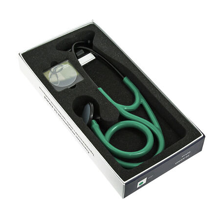 Стетоскоп Amrus 04-АМ404 Deluxe медицинский терапевтический зеленый 1 шт